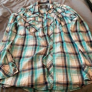 Men’s BKE button up shirt SZ SLIM XL